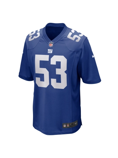 Men's New York Giants Oshane Ximines Nike Royal Game Jersey 02
