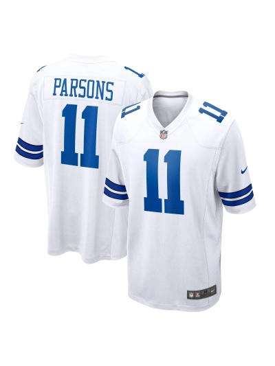 Men's Dallas Cowboys Micah Parsons Nike White Game Player Jersey 01