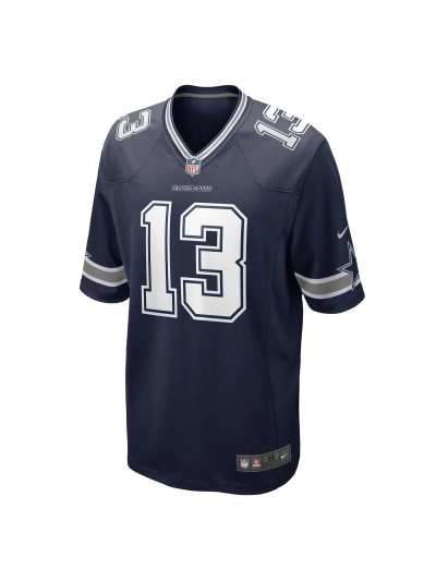 Men's Dallas Cowboys Michael Gallup Nike Navy Game Jersey 02