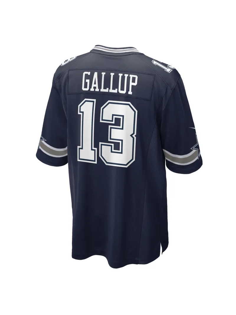 Men's Dallas Cowboys Michael Gallup Nike Navy Game Jersey