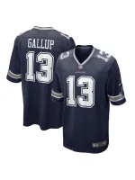 Men's Dallas Cowboys Michael Gallup Nike Navy Game Jersey