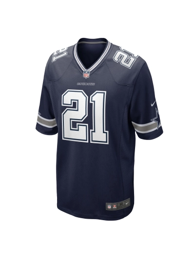 Men's Dallas Cowboys Stephon Gilmore Nike Navy Game Jersey 02