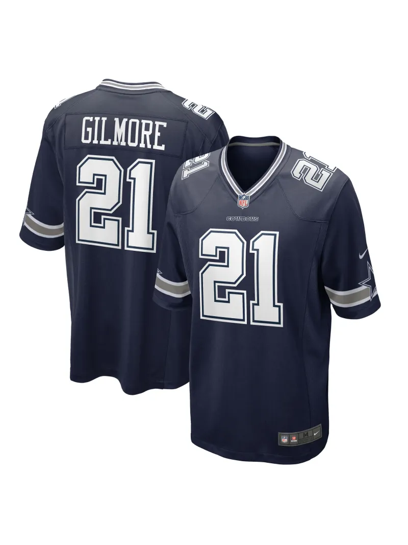 Men's Dallas Cowboys Stephon Gilmore Nike Navy Game Jersey