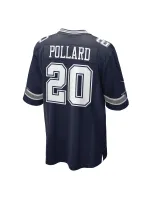 Men's Dallas Cowboys Tony Pollard Nike Navy Game Player Jersey