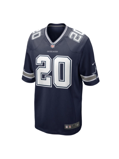 Men's Dallas Cowboys Tony Pollard Nike Navy Game Player Jersey 02
