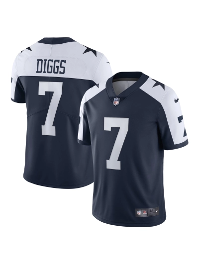 Men's Dallas Cowboys Trevon Diggs Nike Navy Alternate Vapor Limited Jersey 01
