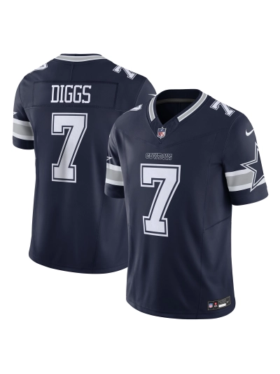 Men's Dallas Cowboys Trevon Diggs Nike Navy Vapor F.U.S.E. Limited Jersey 01