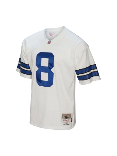 Men's Dallas Cowboys Troy Aikman Mitchell & Ness White Legacy Replica Jersey 02