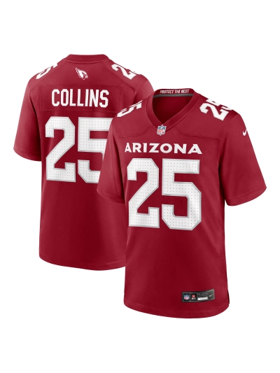 Men's Arizona Cardinals Zaven Collins Nike Cardinal Home Game Jersey 01