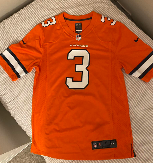Men's Denver Broncos Russell Wilson Nike Orange Alternate Game Jersey review Csna 02