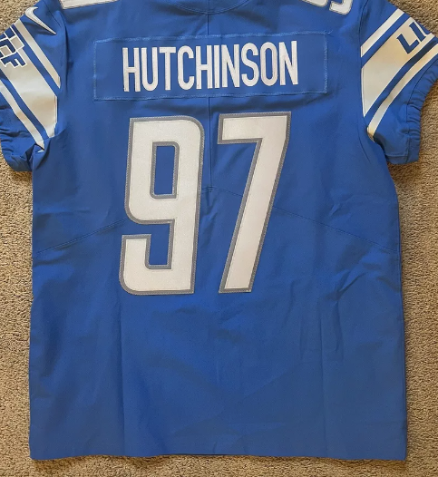 Men's Detroit Lions Aidan Hutchinson Nike Blue Legends Jersey review Linwf 01