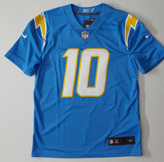Los Angeles Chargers Justin Herbert Nike Powder Blue Players Game Jersey review Tobias 02