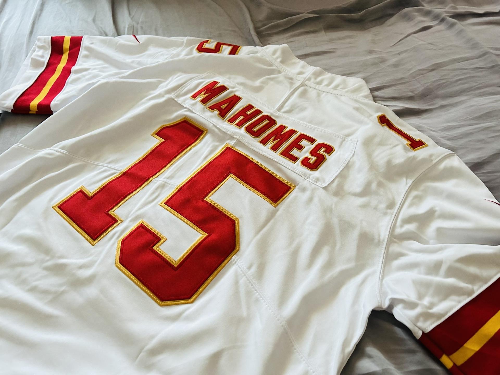 Men's Kansas City Chiefs Patrick Mahomes Nike White Game Jersey review Wkong
