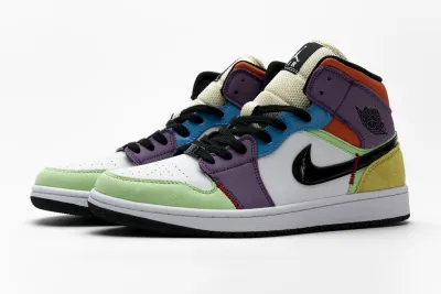 POP  Jordan 1 Mid SE Multi-Color (W),  CW1140-100 01