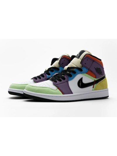 POP  Jordan 1 Mid SE Multi-Color (W),  CW1140-100 01