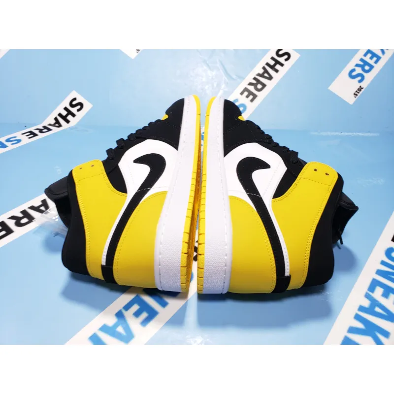 POP   Jordan 1 Mid Yellow Toe Black, 852542-071
