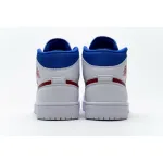  BootsMastersLin Jordan 1 Mid White Red Royal (W), BQ6472-164 the best replica sneaker 