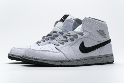POP  Jordan 1 Mid White Cement (GS), 554725-115 01