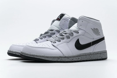 POP  Jordan 1 Mid White Cement (GS), 554725-115 01