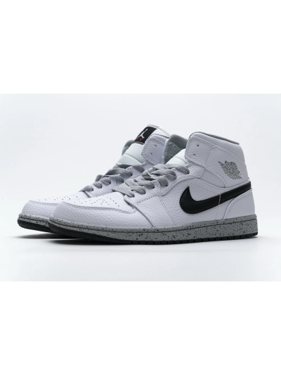 POP  Jordan 1 Mid White Cement (GS), 554725-115 01