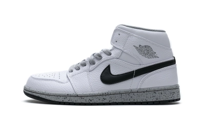 POP  Jordan 1 Mid White Cement (GS), 554725-115 02