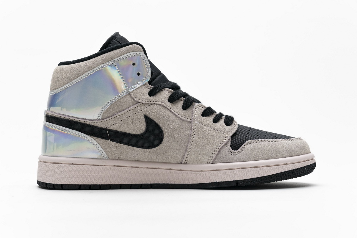  BootsMastersLin Jordan 1 Mid Dirty Powder Iridescent (W)， BQ6472-602 the best replica sneaker 