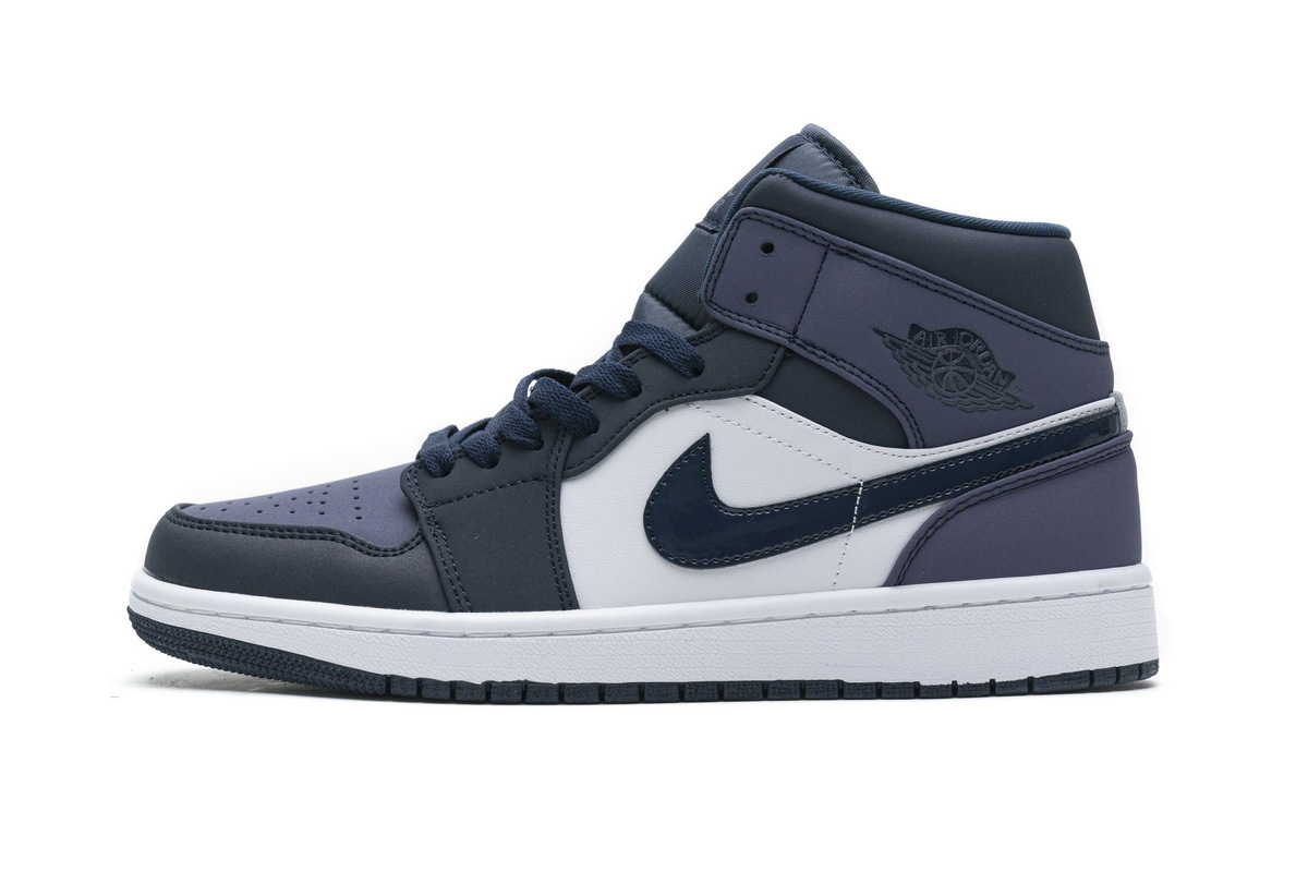  BootsMastersLin Jordan 1 Mid Obsidian Sanded Purple， 554724-445  the best replica sneaker 