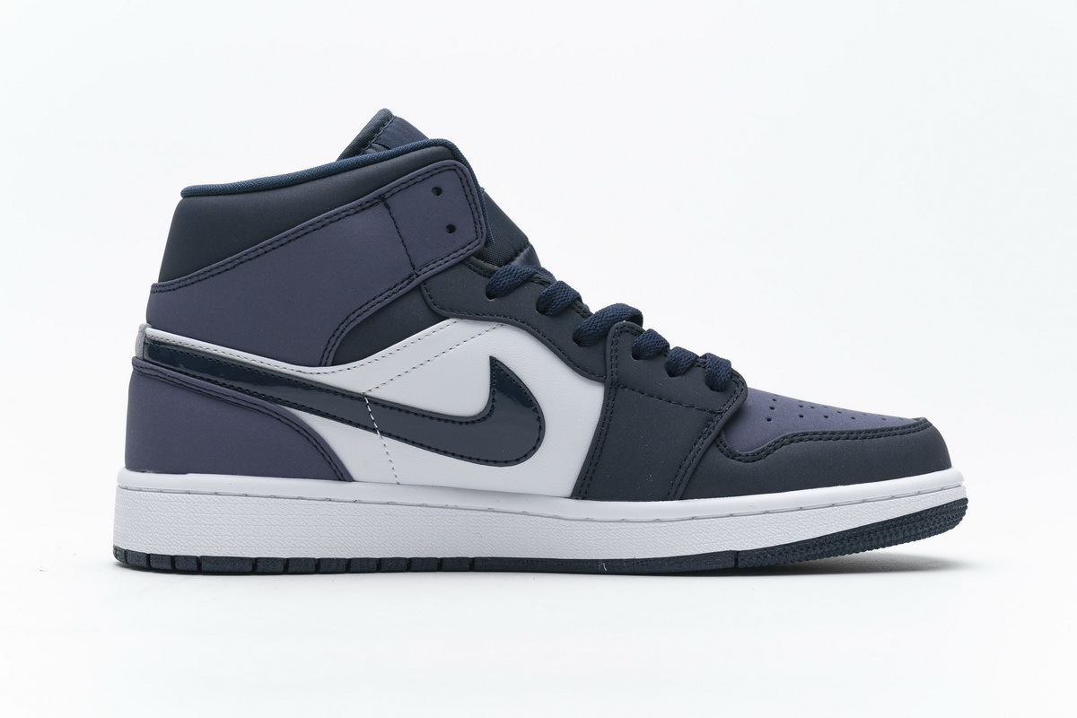  BootsMastersLin Jordan 1 Mid Obsidian Sanded Purple， 554724-445  the best replica sneaker 