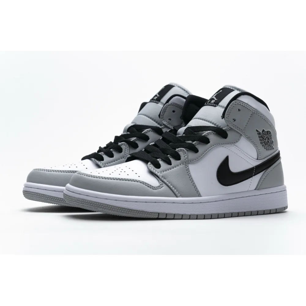  BootsMastersLin Jordan 1 Mid Light Smoke Grey，554724-092 the best replica sneaker 