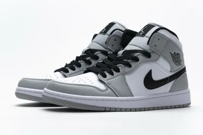 POP  Jordan 1 Mid Light Smoke Grey，554724-092 01