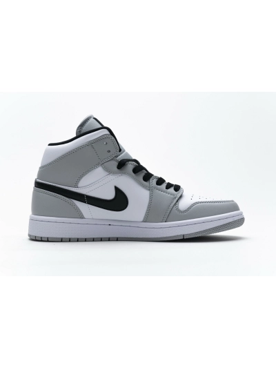 POP  Jordan 1 Mid Light Smoke Grey，554724-092 02