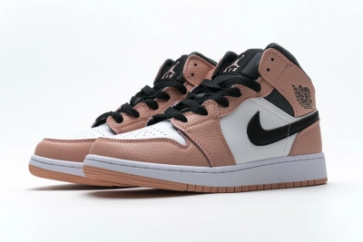 POP  Jordan 1 Mid Pink Quartz (GS)，555112-603 01