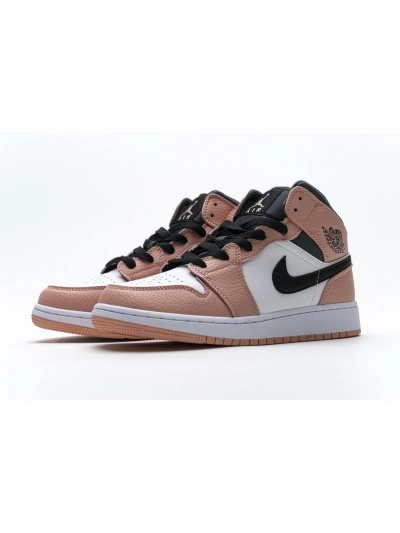 POP  Jordan 1 Mid Pink Quartz (GS)，555112-603 01