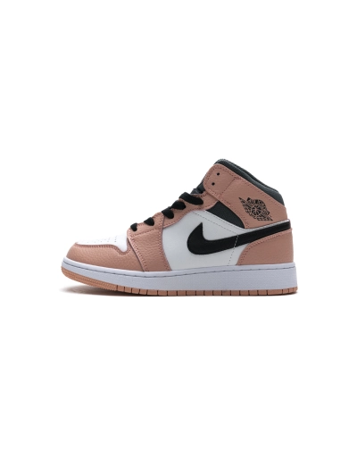 POP  Jordan 1 Mid Pink Quartz (GS)，555112-603 02