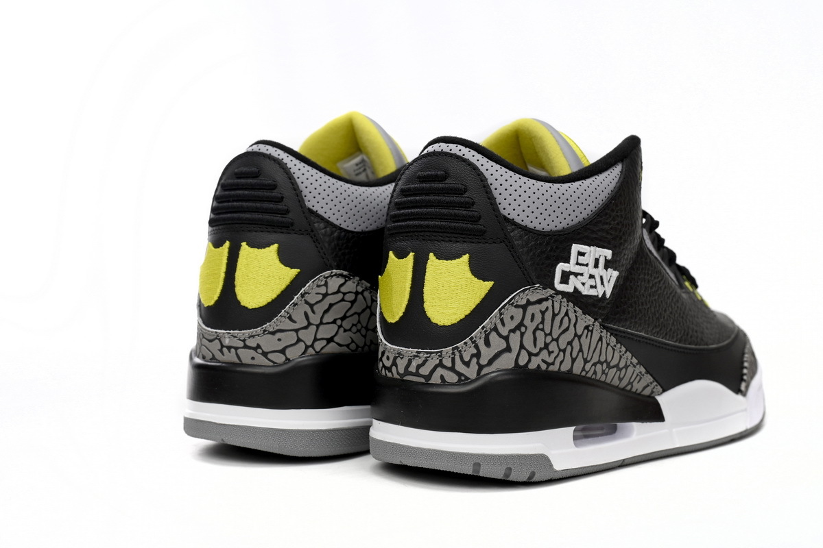 PKGoden  Jordan 3 Retro Oregon Ducks Pit Crew Black,H011-MNJDLS-5