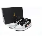 POP Jordan 1 Low Black Grey Pink ,  553558-062