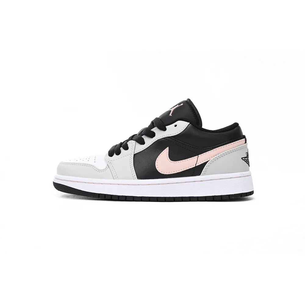 POP Jordan 1 Low Black Grey Pink ,  553558-062