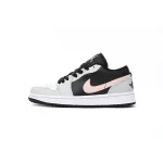 POP Jordan 1 Low Black Grey Pink ,  553558-062