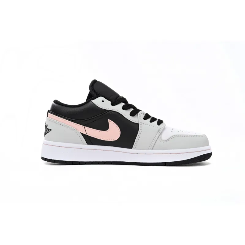 {20$ OFF, Litmited Time} POP Jordan 1 Low Black Grey Pink ,  553558-062