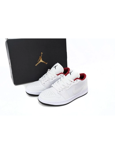 POP Jordan 1 Low White Gym Red Black, 553560-164 01