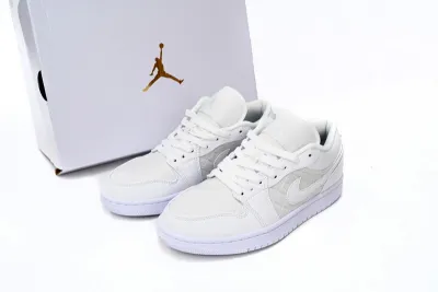 POP Jordan 1 Low Quilted “Triple White”, DB6480-100 01