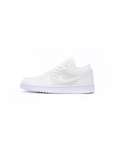 POP Jordan 1 Low Quilted “Triple White”, DB6480-100 02