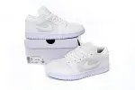 POP Jordan 1 Low Quilted “Triple White”, DB6480-100