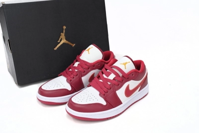 POP Jordan 1 Low Cardinal Red,  553560-607 01