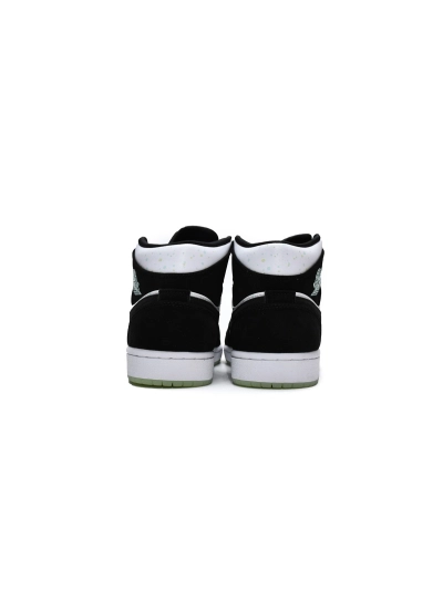 POP  Jordan 1 Mid White Black Teal Tint , BQ6931-103 02