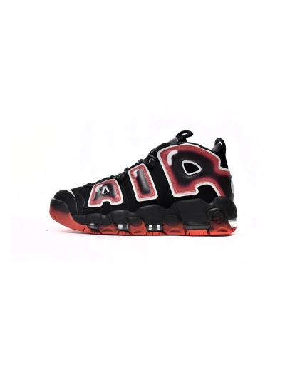 PKGoden  More Uptempo Black White Laser Crimson, CJ6129-001 02