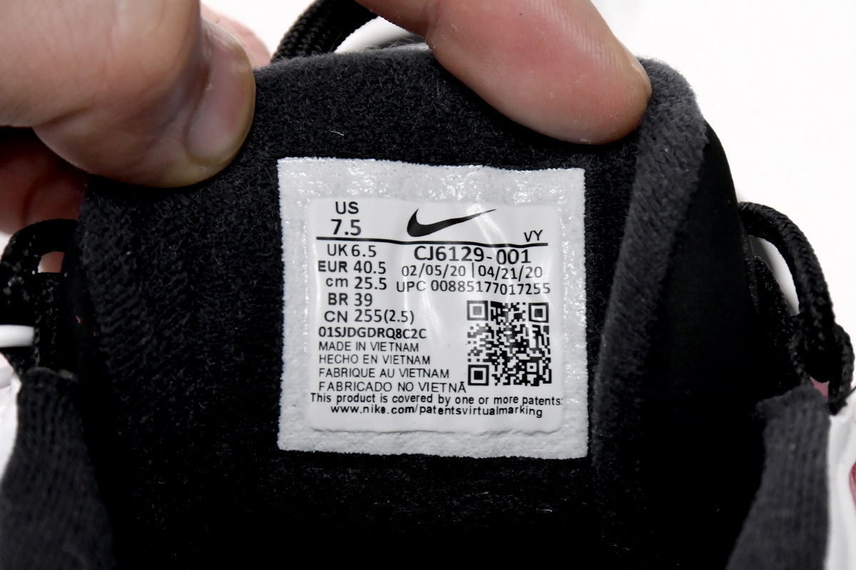 PKGoden  More Uptempo Black White Laser Crimson, CJ6129-001