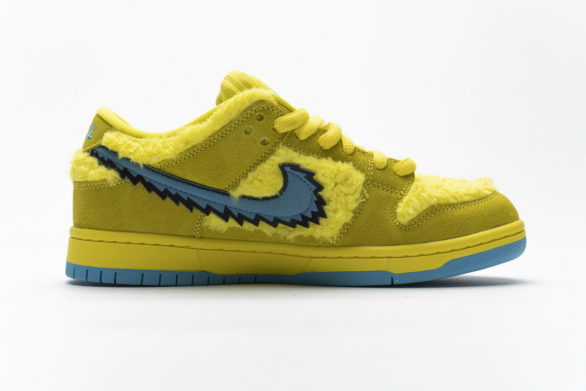 PK God SB Dunk Low Grateful Dead Bears Opti Yellow, CJ5378-700 the best replica sneaker 