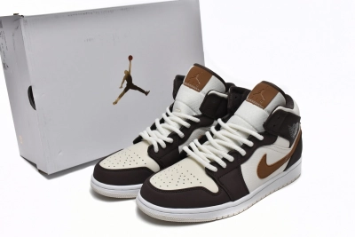 POP  Jordan 1 Mid SE Brown Basalt Oatmeal , DO6699-200  01