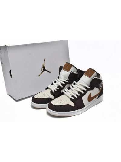 POP  Jordan 1 Mid SE Brown Basalt Oatmeal , DO6699-200  01
